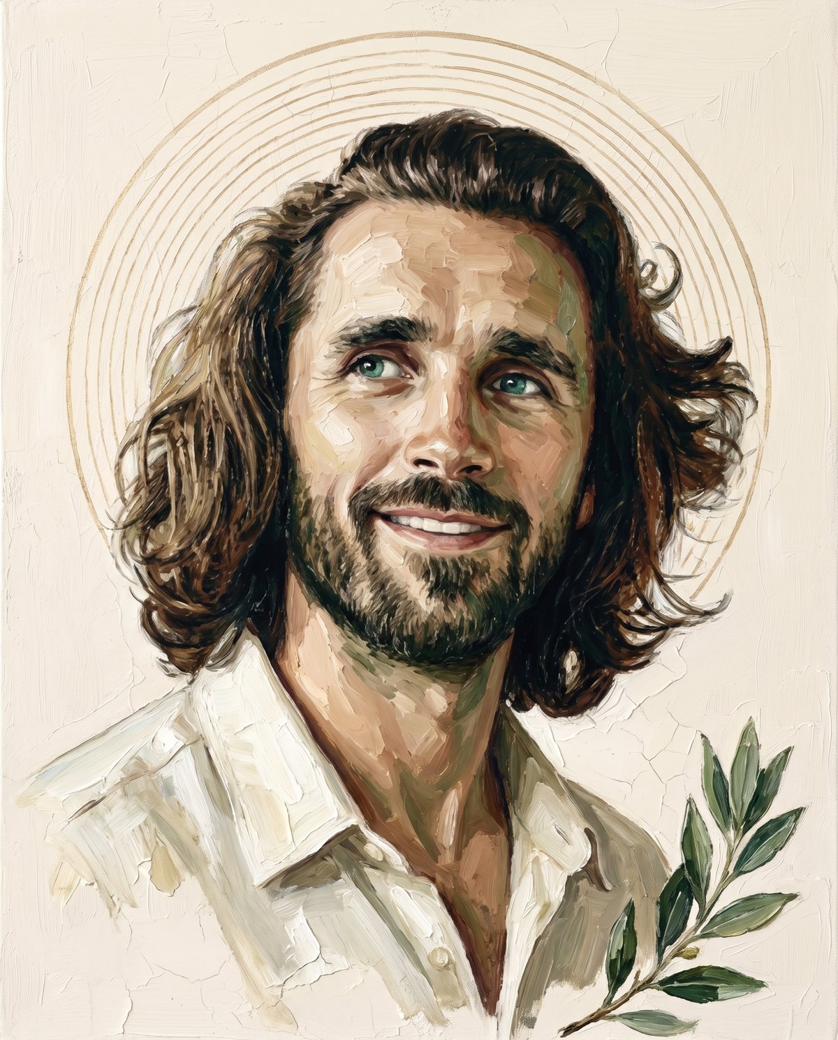 Benjamin, associé de Bloomax, portrait peint